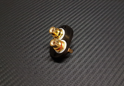 SME 3009 3012 Tonearm Upgrade Kit RCA Connector Cinch Gold Plated - Ebony Wood0