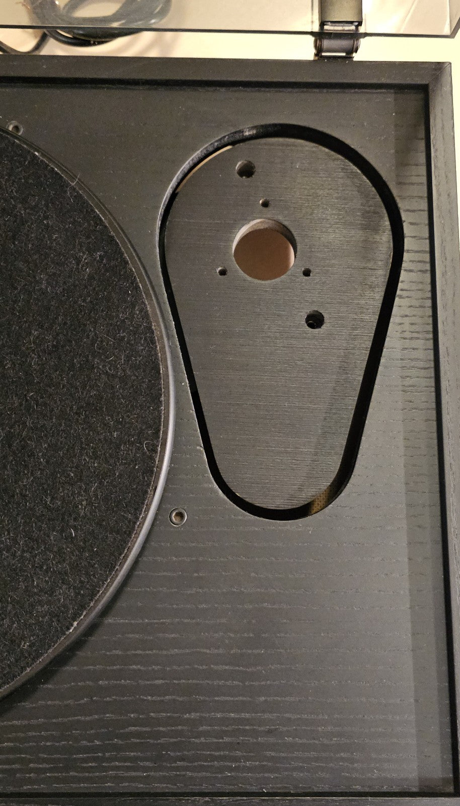 Custom-Made Armboard for Systemdek IIX Turntable for Rega 3 point fixing0