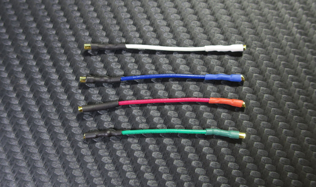 Headshell Cable High Quality Set Leads Ofc Cooper 24k Gold Plated Terminals New2