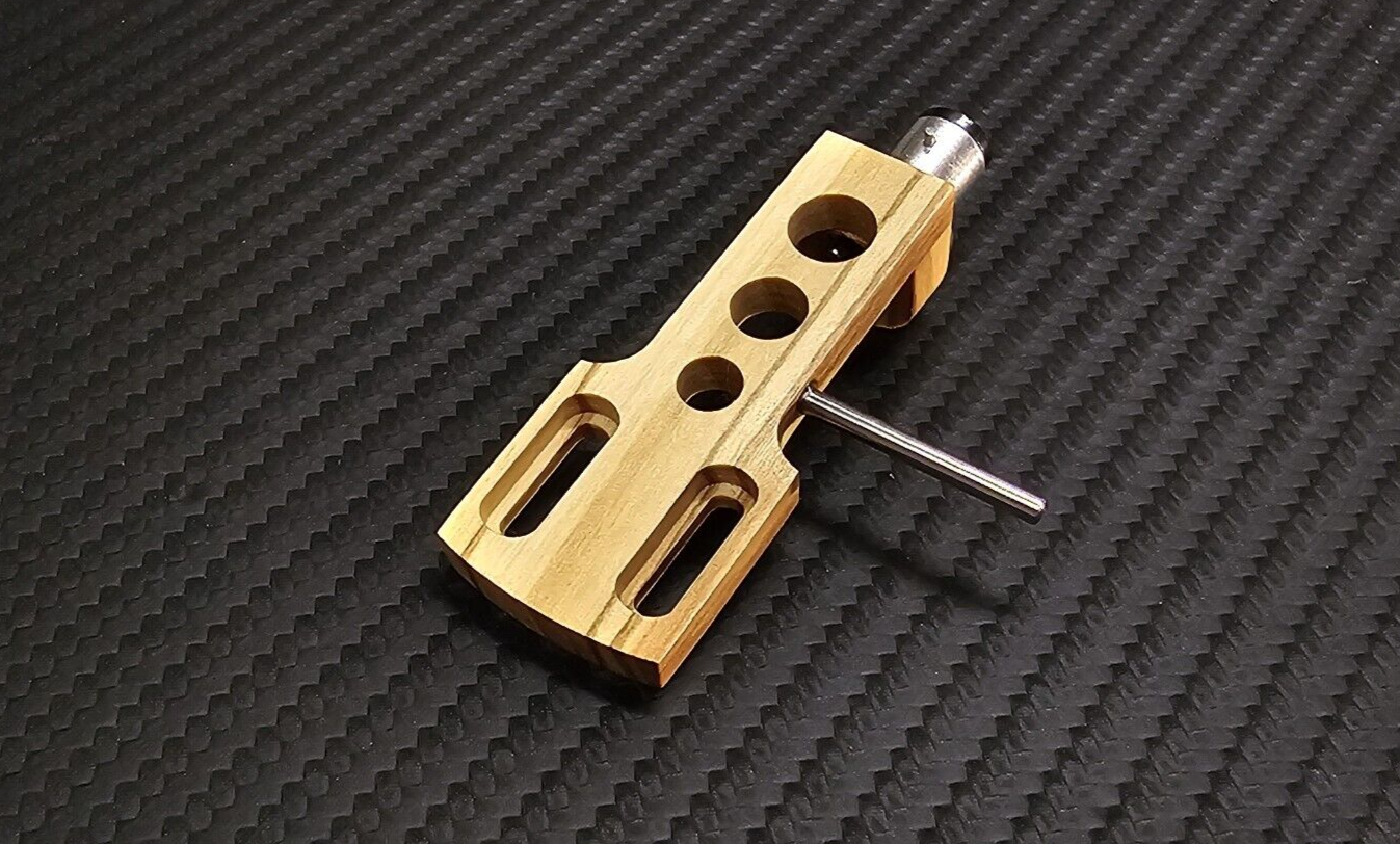 Exclusive CUSTOM-MADE Headshell for TECHNICS SL series - OLIVE WOOD - NEW0