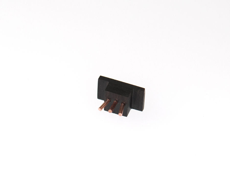 Connector 3 Pins OFC Cooper DECCA LONDON BLACK / GREY / GOLD Custom-Made Ebony0