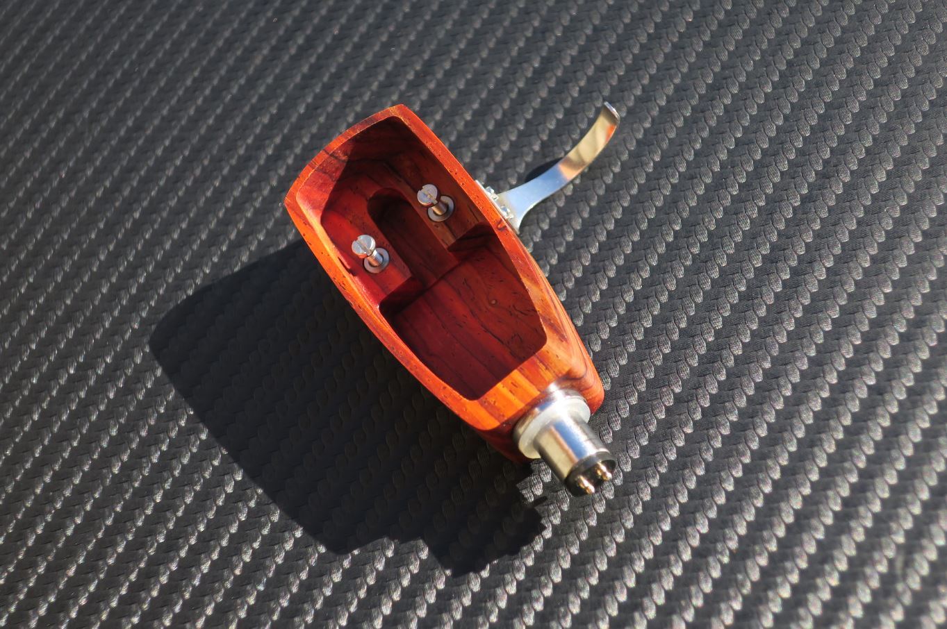 Custom-Made Wood Headshell for Ortofon SPU GT Royal N cartridges - Cocobolo Wood0