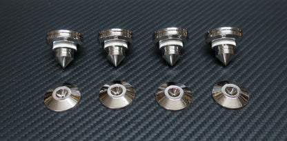 4x Spikes + 4x Pads / Isolierung for Plattenspieler / Lautsprecher / Boxen / NEW0