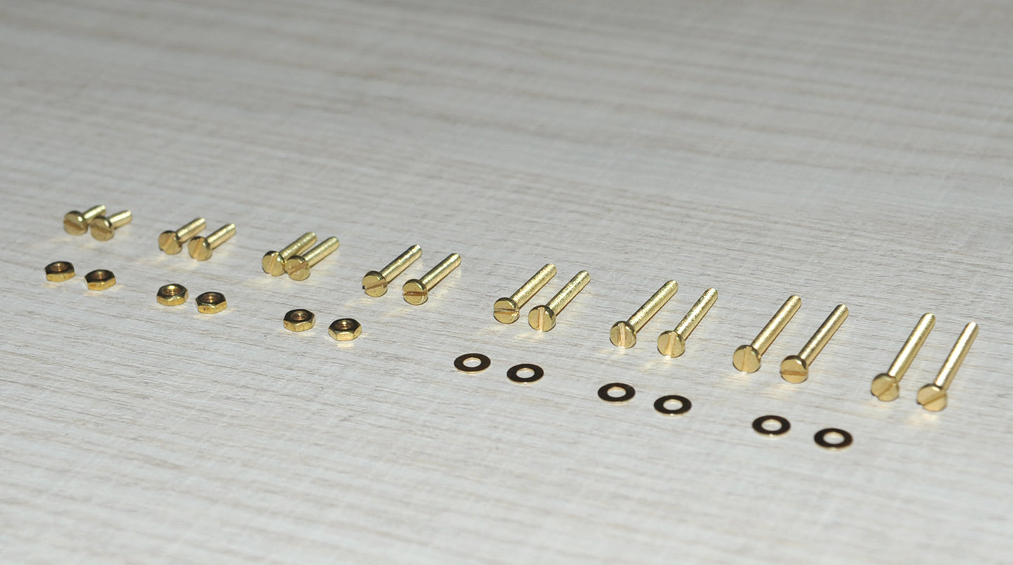 Phono Screws Set Brass M2 For Headshell/Pickup/Turntable 28pcs1