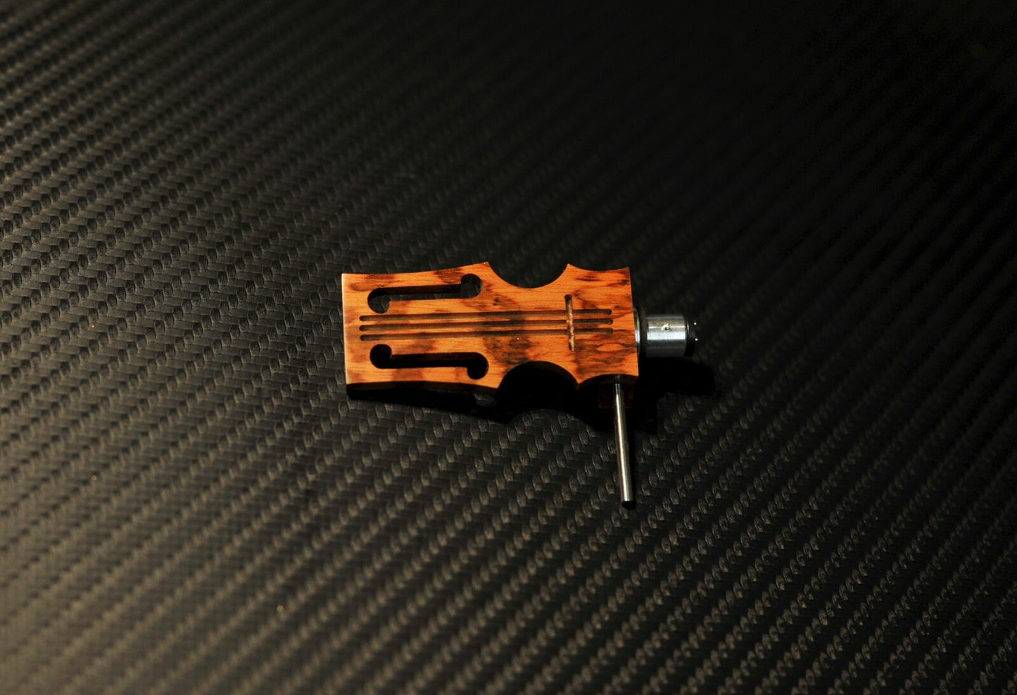 Exclusive Custom-Made Headshell -Stradivarius- made of Snake Wood /Schlangenholz2