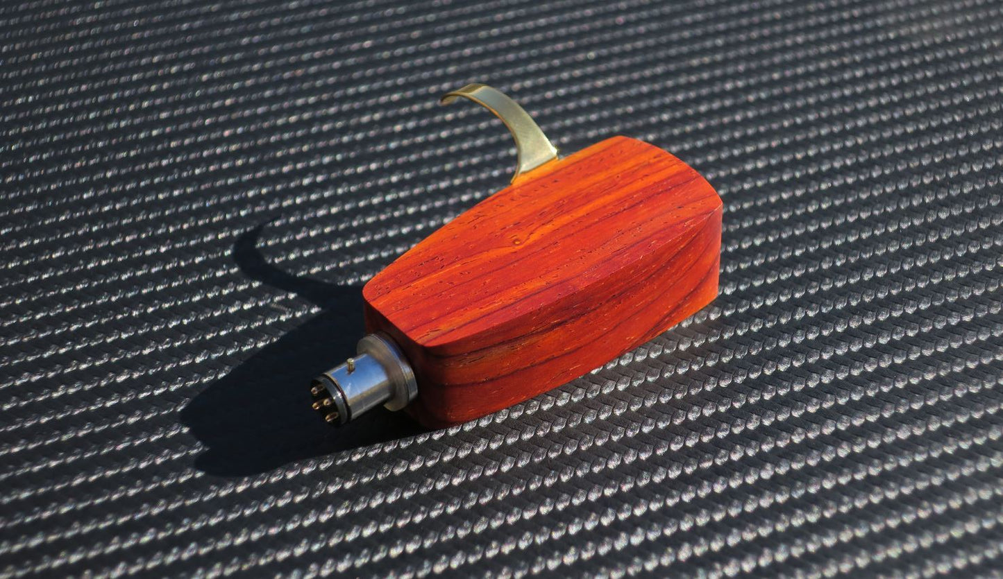 Custom-Made Wood Headshell for Ortofon SPU GT Royal N cartridges - Cocobolo Wood2