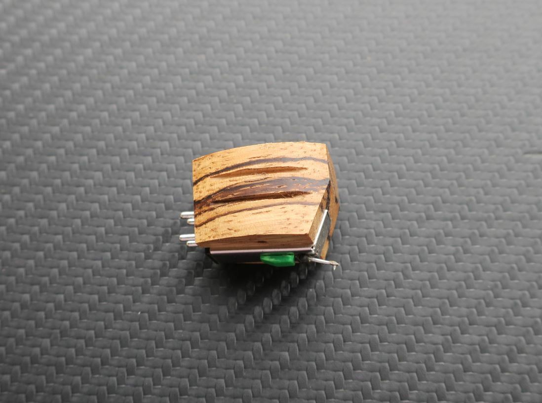 Zebra Wood Body f. AudioTechnica AT95E Cartridge MC Look Perfect Sound Improv.1