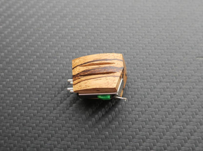 Zebra Wood Body f. AudioTechnica AT95E Cartridge MC Look Perfect Sound Improv.1