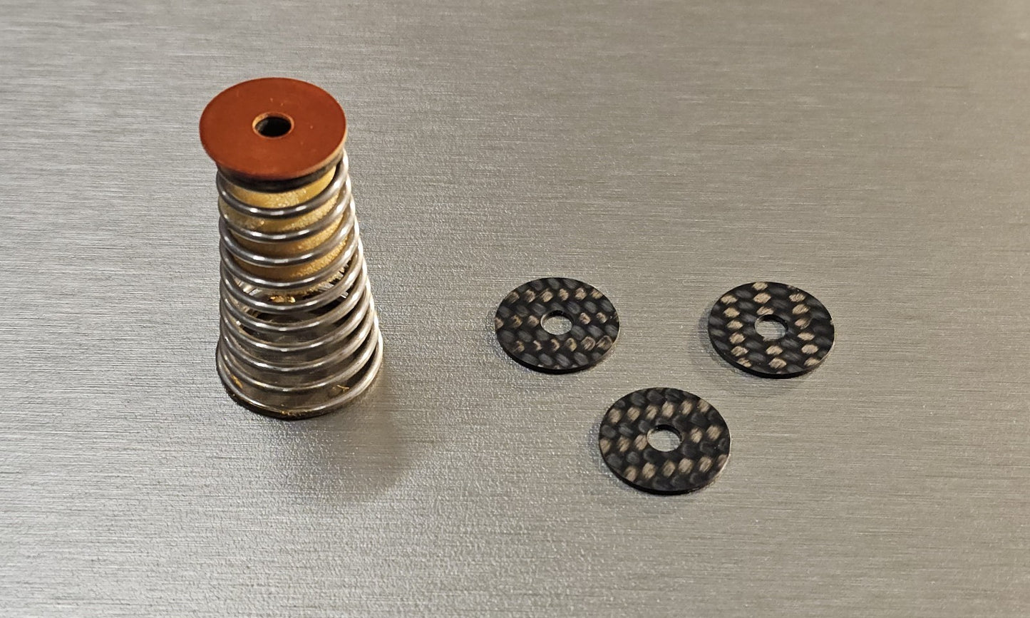Carbon Washers for Thorens TD125 TD126 TD127 Suspension for Turntable Springs0