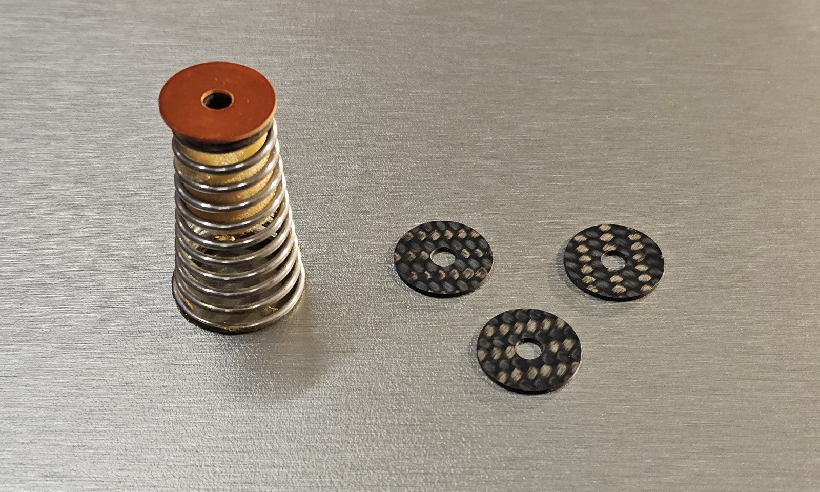 Carbon Washers for Thorens TD125 TD126 TD127 Suspension for Turntable Springs0
