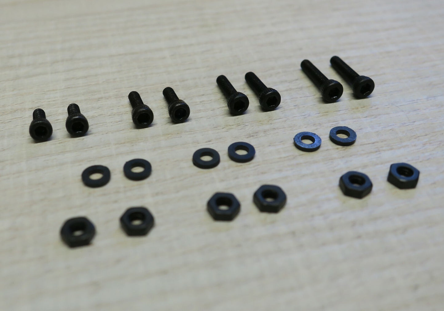 Black Phono Screw Kit M2.5 Hex Cap Stainless Steel for Cartridge Headshell 6-121