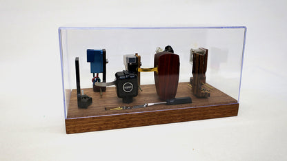 Headshell Cartridge Keeper Box Aufbewahrungsbox / Tonabnehmer / Mahogany Wood /1