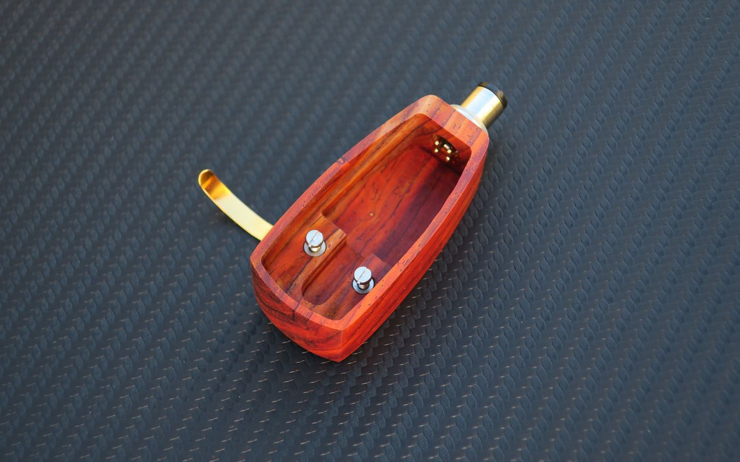 Custom-Made Wood Headshell for Ortofon SPU GT Royal N cartridges - Cocobolo Wood6