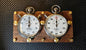 Custom-Made Walnut Wood Board Dashboard Cockpit für Hanhart Stoppuhr Rallye0