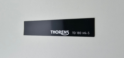 Thorens TD 180 Mk-S Decal Badge Sticker Label 2 Stück Original / Genuine parts2