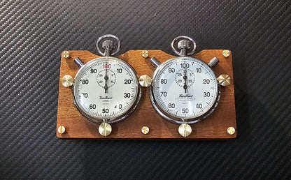 Custom-Made Mahagoni Wood Board Dashboard Cockpit für Hanhart Stoppuhr Classic2