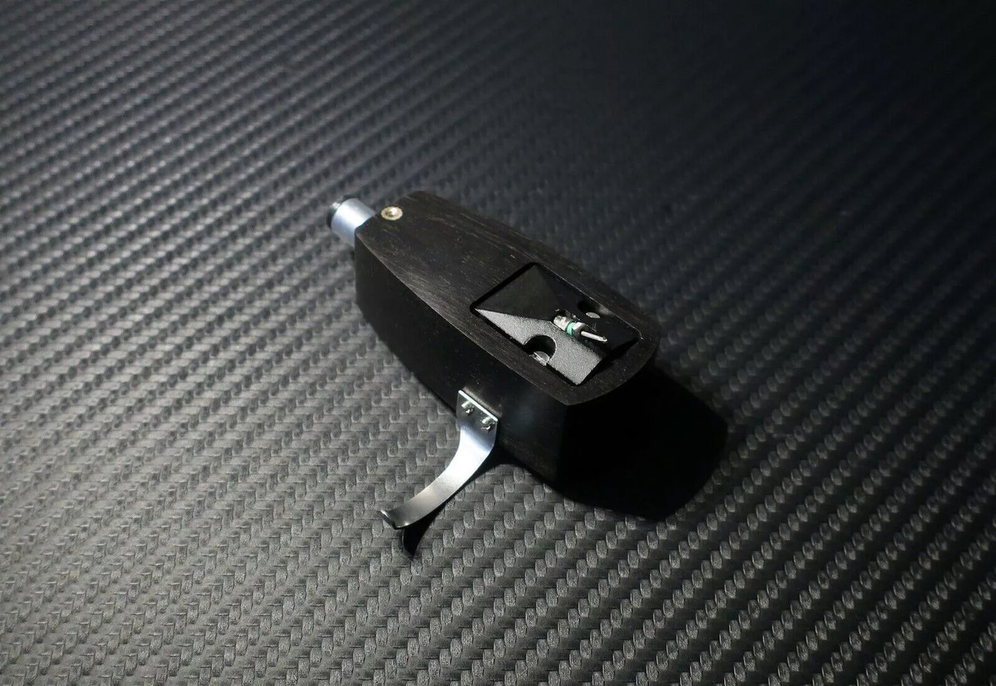 Custom-Made Ebony Wood Headshell for DENON DL 103 Series Cartridge