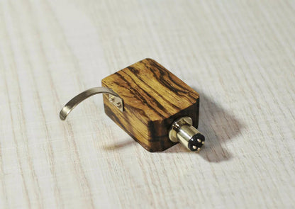 Custom-Made Zebrawood Headshell for DENON DL 103 Series Cartridge for EMT Tonearms