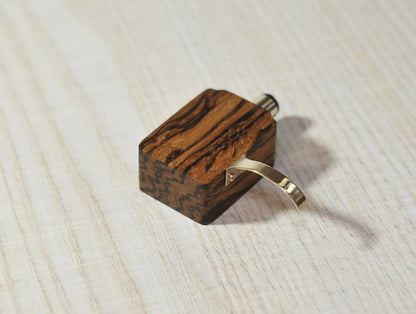 Custom-Made Zebrawood Headshell for DENON DL 103 Series Cartridge for EMT Tonearms