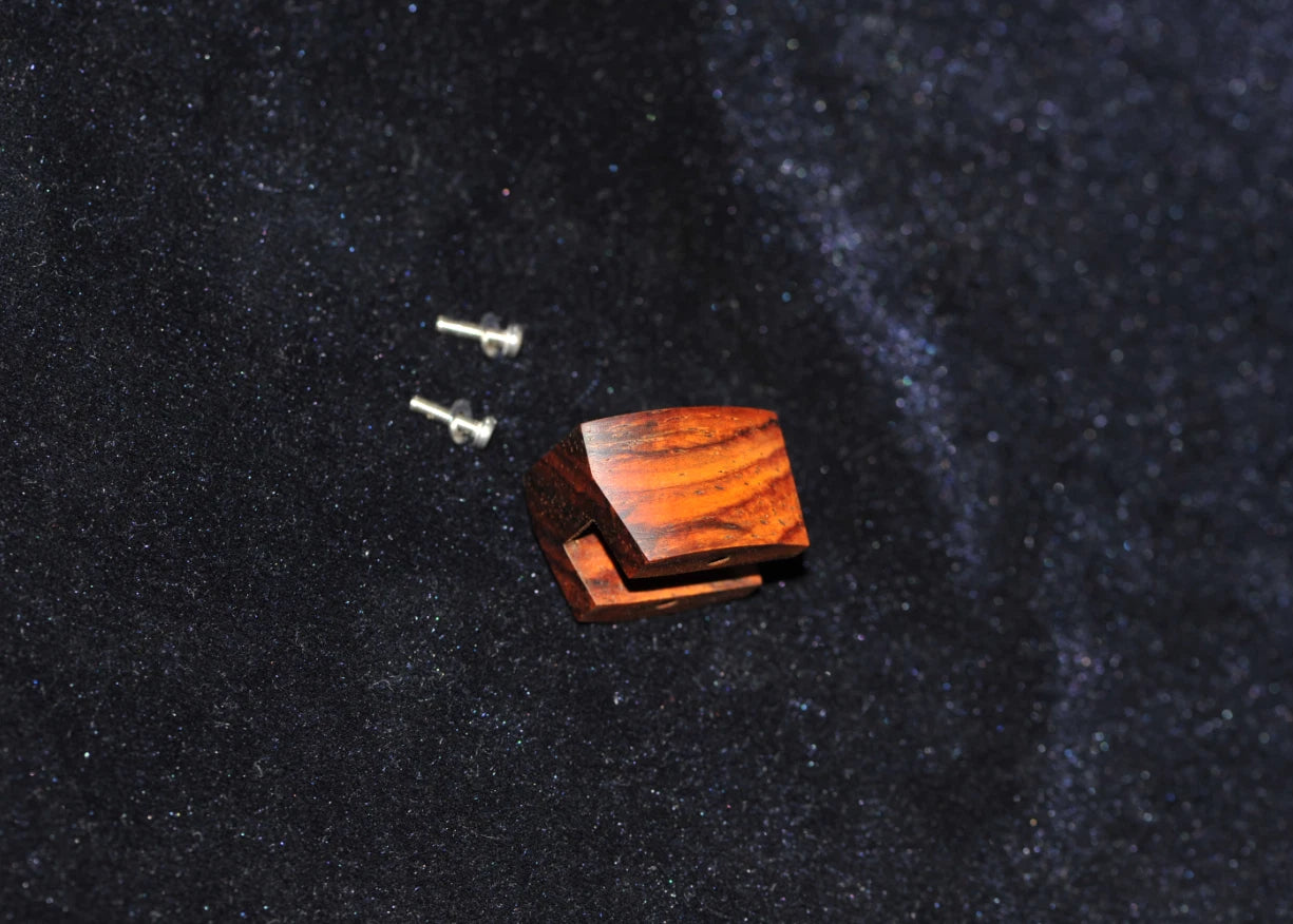 Custom-Made Cocobolo Wood Body for Audio-Technica AT-VM95 Cartridge (MC Design)