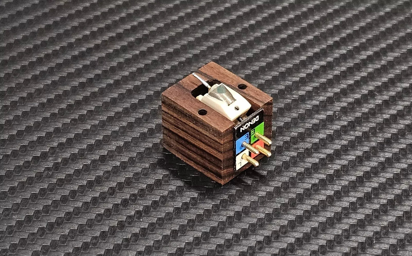 Custom-Made Wood Body for DENON DL110 Series Cartridges Rosewood