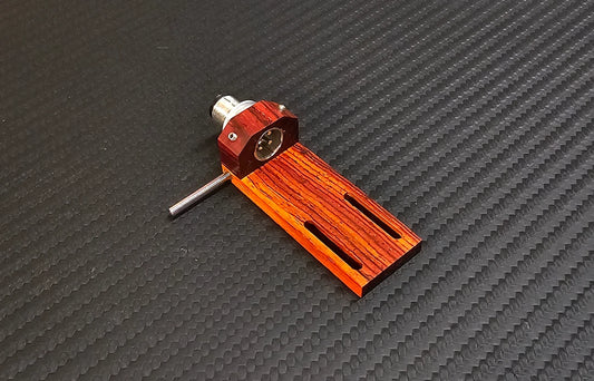 Custom-Made Cocobolo Wood Headshell "Miles" for Tonearms with SME Connector Type