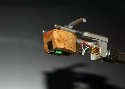 Custom-Made Karelian Birch Wood Body for Audio-Technica AT95 Cartridge (MC Design)