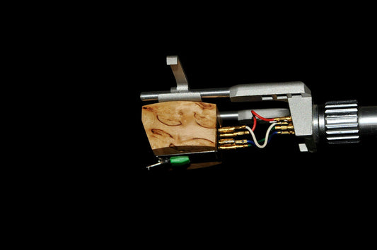 Custom-Made Karelian Birch Wood Body for Audio-Technica AT95 Cartridge (MC Design)