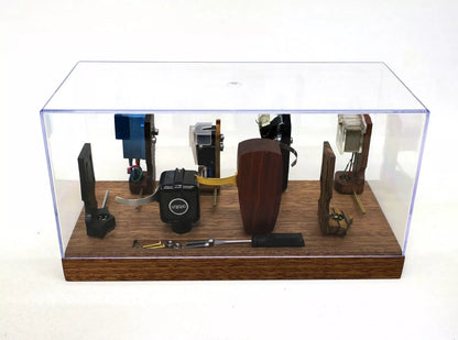 Headshell Cartridge Keeper Box for 8 pcs / Made of Mahogany Wood