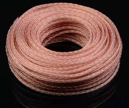 100cm Hi-End Headphone Cable Wire PTFE OCC 6N Cooper