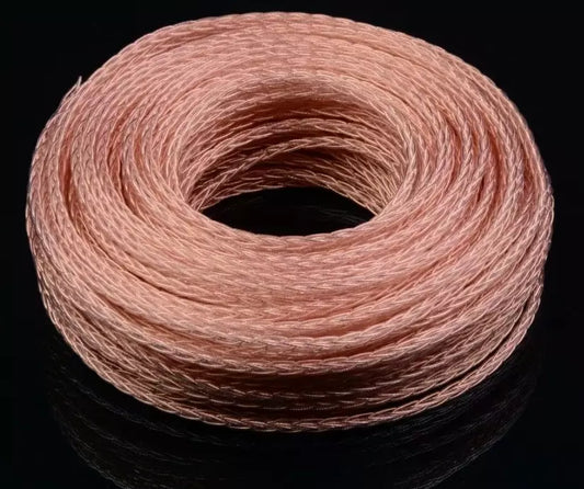 100cm Hi-End Headphone Cable Wire PTFE OCC 6N Cooper