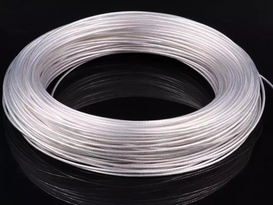 100cm ⌀4,0mm ACROLINK Hi-End Silver-Plated 6N OCC Copper Wire for Tonearm Headphone Loudspeaker