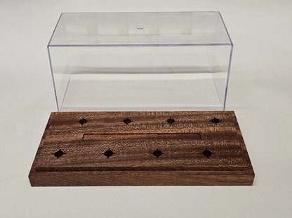 Headshell Cartridge Keeper Box for 8 pcs / Made of Mahogany Wood