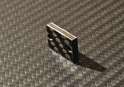 3mm Spacer / Shock Absorber / Weight for Audio-Technica VM530 Cartridge made of real racing carbon