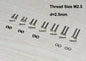 Premium Phono Screws Set / Stainless Steel - M2.5 for Headshell / Phono Cartridge