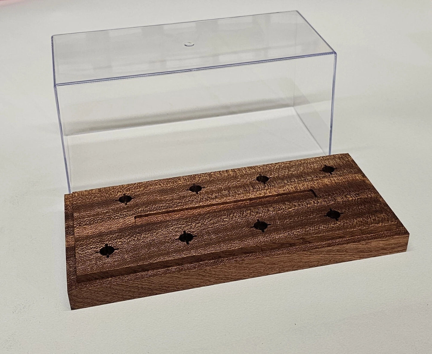 Headshell Cartridge Keeper Box for 8 pcs / Made of Mahogany Wood