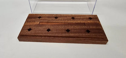 Headshell Cartridge Keeper Box for 8 pcs / Made of Mahogany Wood