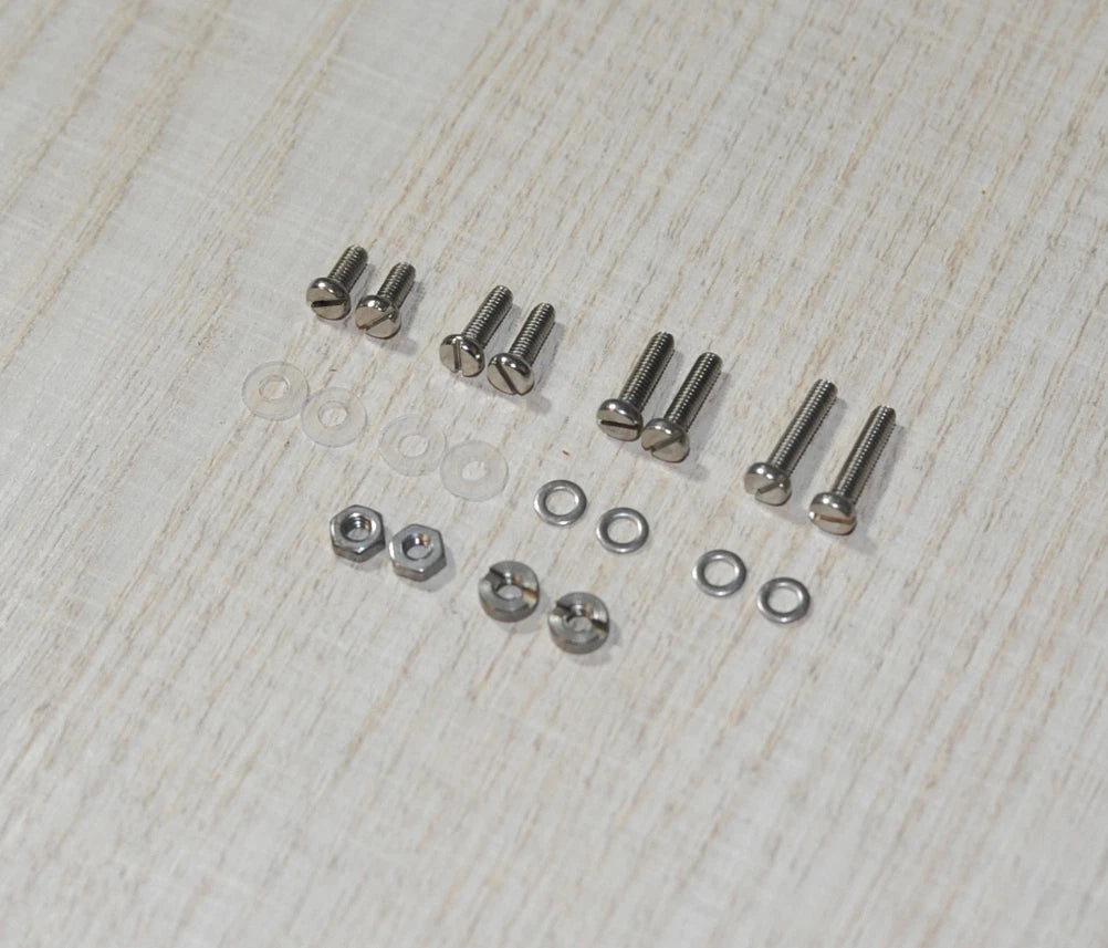 Phono Screws Set / Stainless Steel - M2.5 - for Headshell / Phono Cartridge