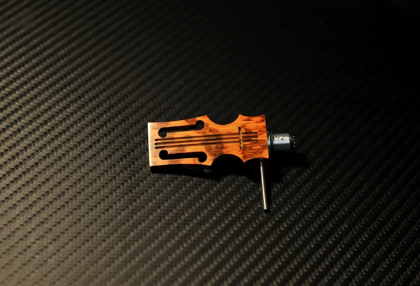 Custom-Made Snake Wood Headshell "Stradivarius" for Tonearms with SME Connector Type