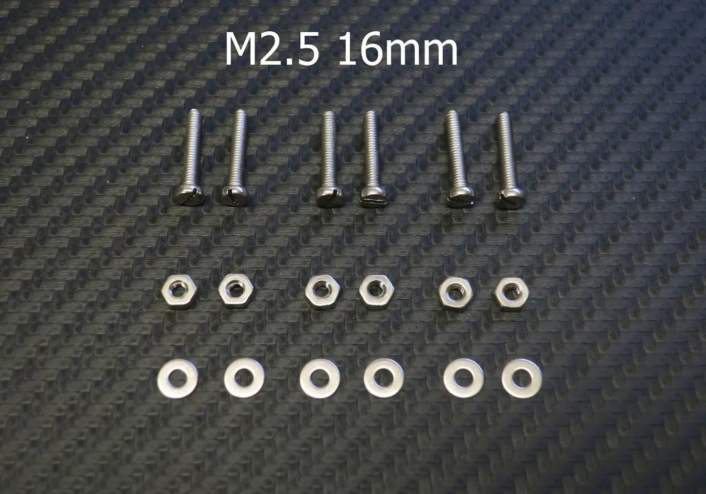 Premium Phono Screws Set / Stainless Steel - M2.5 16mm for Headshell / Phono Cartridge