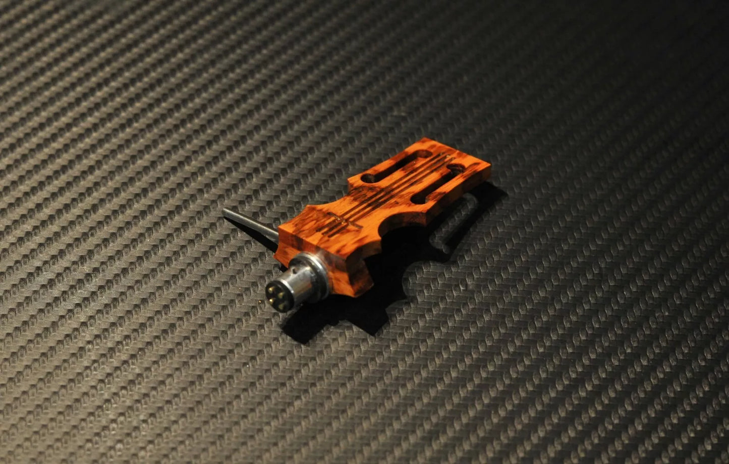 Custom-Made Snake Wood Headshell "Stradivarius" for Tonearms with SME Connector Type