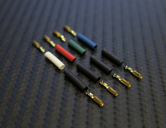 High Quality 24K Gold Plated Connector Clips &amp; Tubes for Phono Cartridge New Design