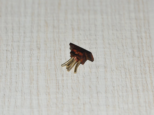 4 Pins Custom-Made Cocobolo Wood Connector for Decca London Black / Blue / Grey / Maroon / Gold / Super Gold