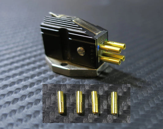 4pcs High Quality 24K Gold Plated Connector Clips for Phono Cartridge New Design