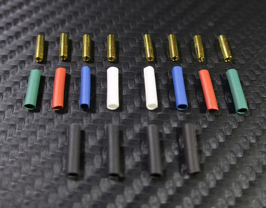 High Quality 24K Gold Plated Connector Clips &amp; Tubes for Phono Cartridge New Design