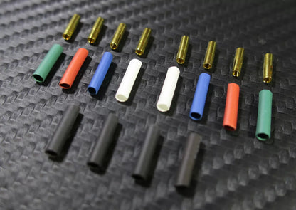 High Quality 24K Gold Plated Connector Clips &amp; Tubes for Phono Cartridge New Design