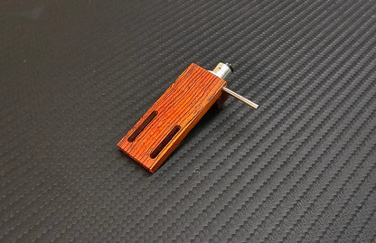 Custom-Made Cocobolo Wood Headshell "Miles" for Tonearms with SME Connector Type